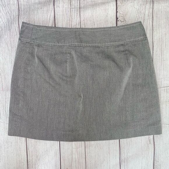 Express stretch women 7/8 wrap mini skirt grey - Picture 1 of 7